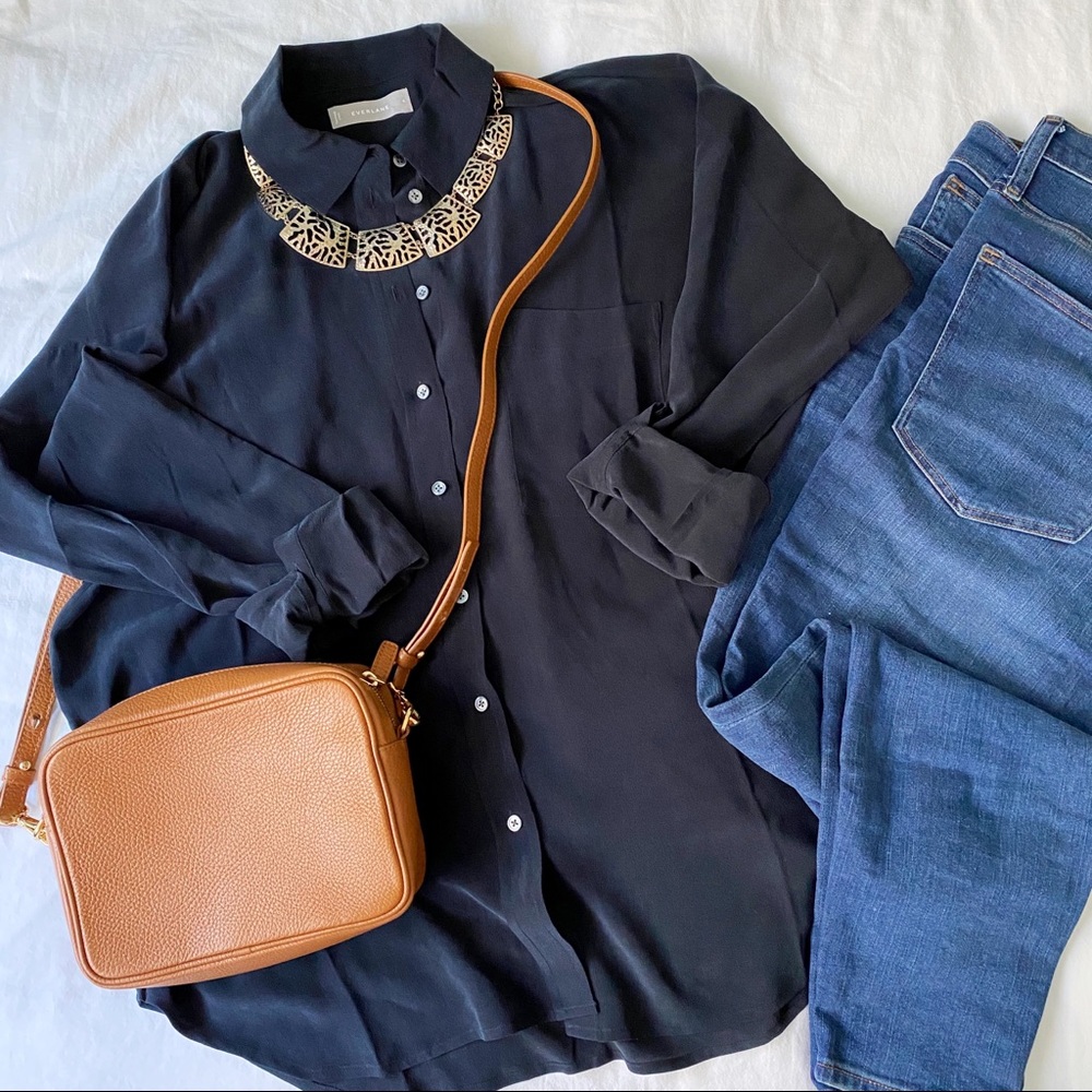 Everlane Clean Silk Relaxed Shirt